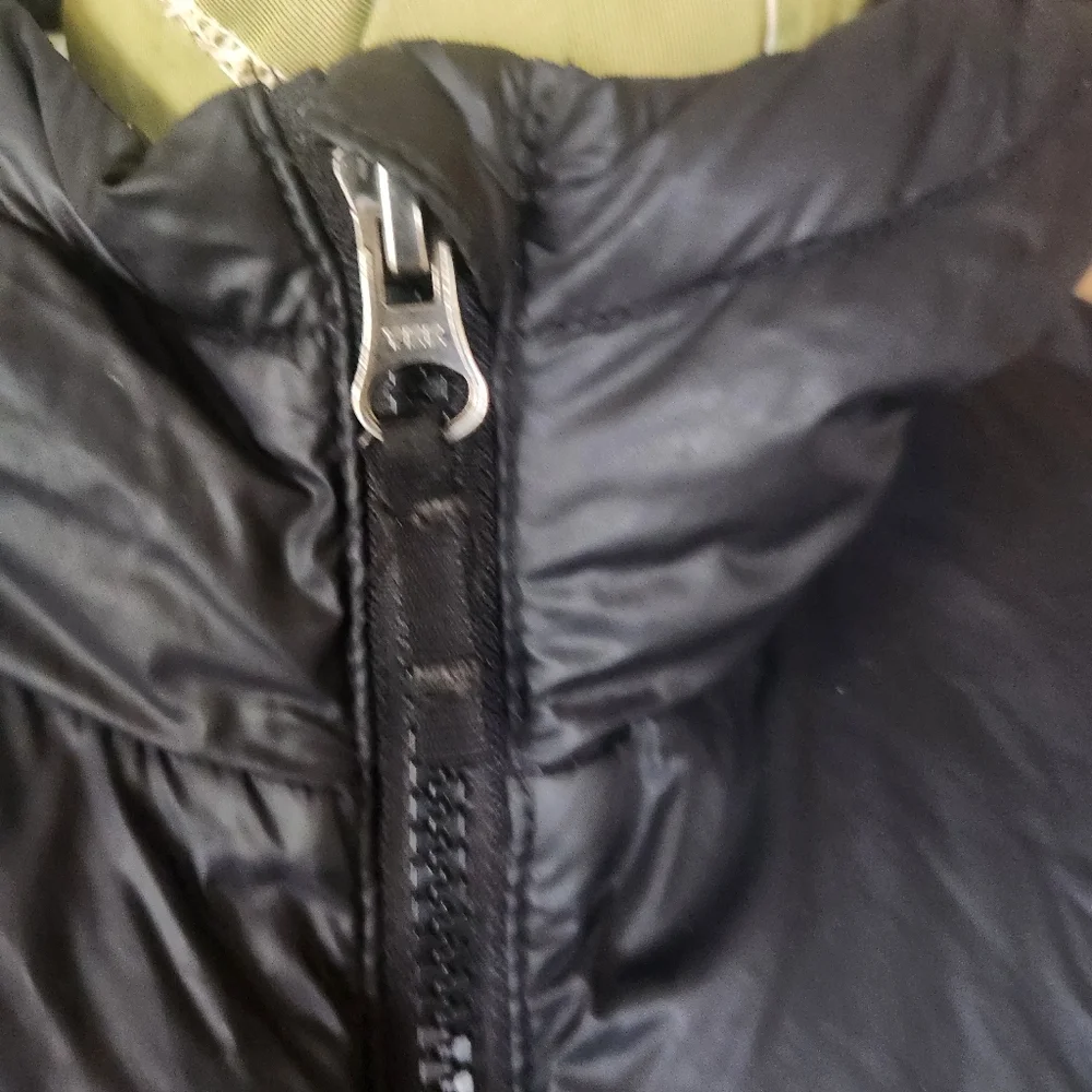 Eddie Bauer EB550 Down Parka Womens M Black Hooded Winter Puffer Coat - Picture 4 of 11